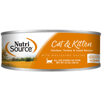 NutriSource® Chicken, Turkey & Lamb Recipe Wet Cat Food