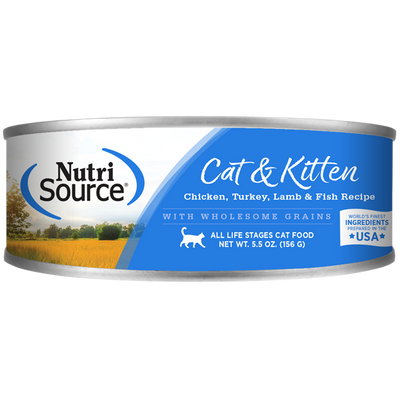 NutriSource® Chicken, Turkey, Lamb & Fish Recipe Wet Cat Food