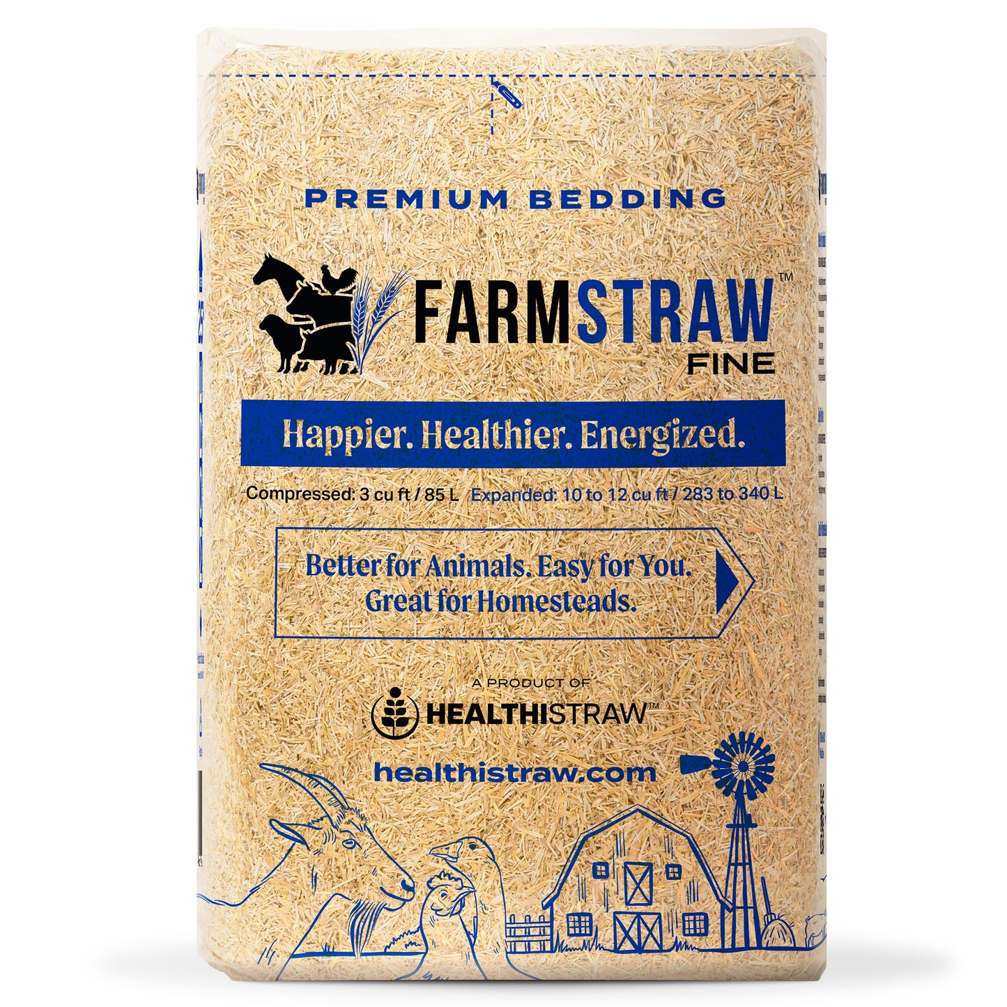 FarmStraw, FINE Shread 3 cu ft Bag