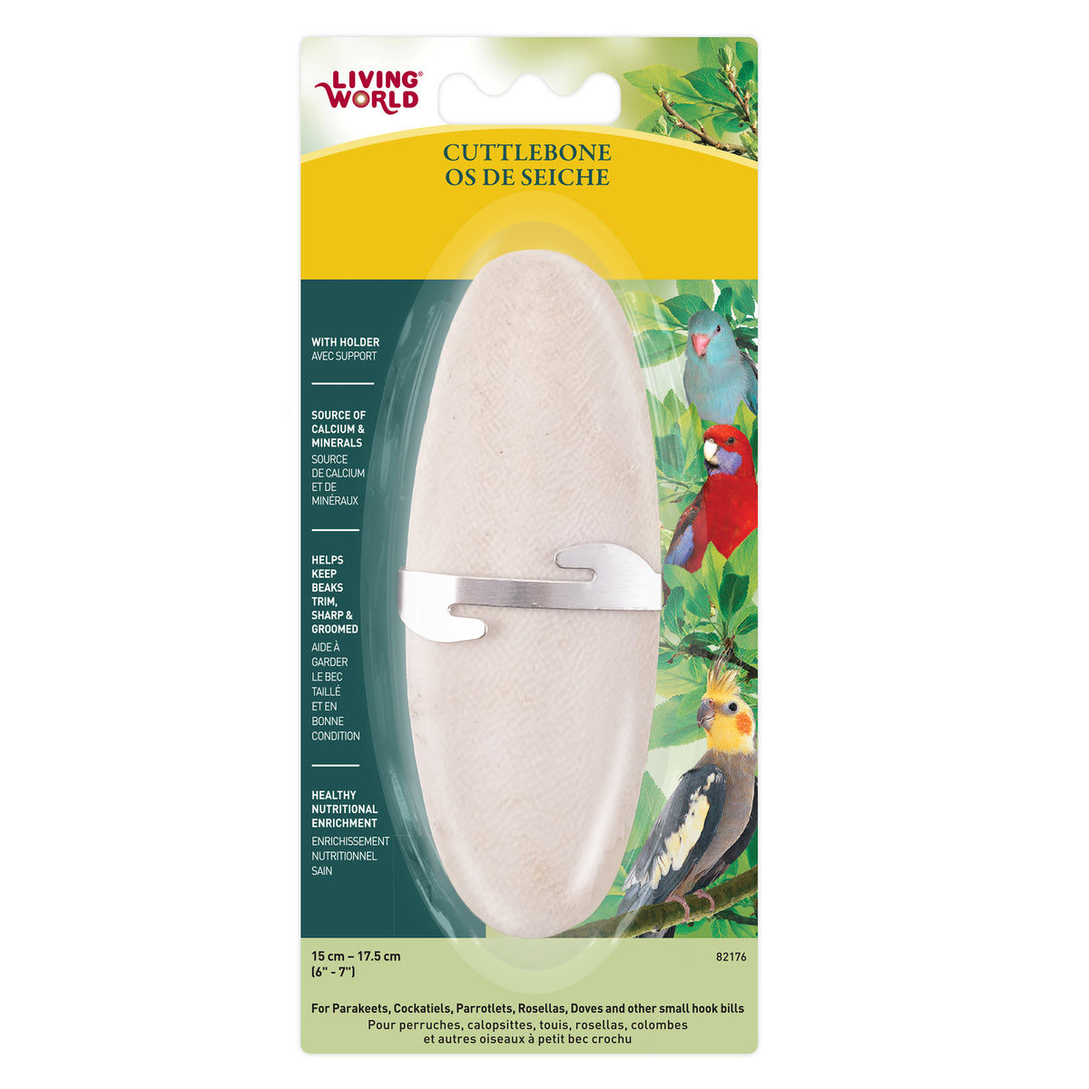 Living World® Cuttlebone with Holder (Large)