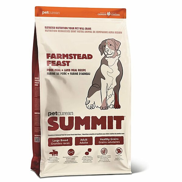 Summit™ Farmstead Feast™ Large Breed Pork Meal + Lamb Meal Recipe