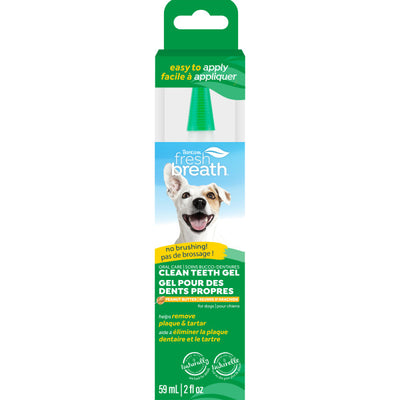 TropiClean® Fresh Breath® Clean Teeth Oral Care Gel - Peanut Butter