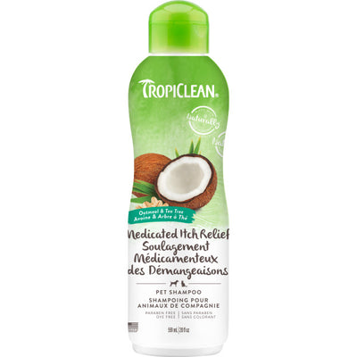 TropiClean® Oatmeal & Tea Tree (Medicated) Pet Shampoo