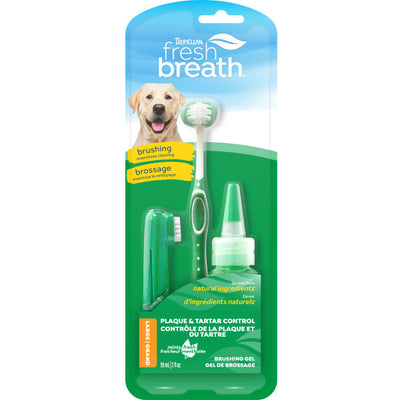 TropiClean® Fresh Breath® Plaque & Tartar Control Kit for Large Dogs