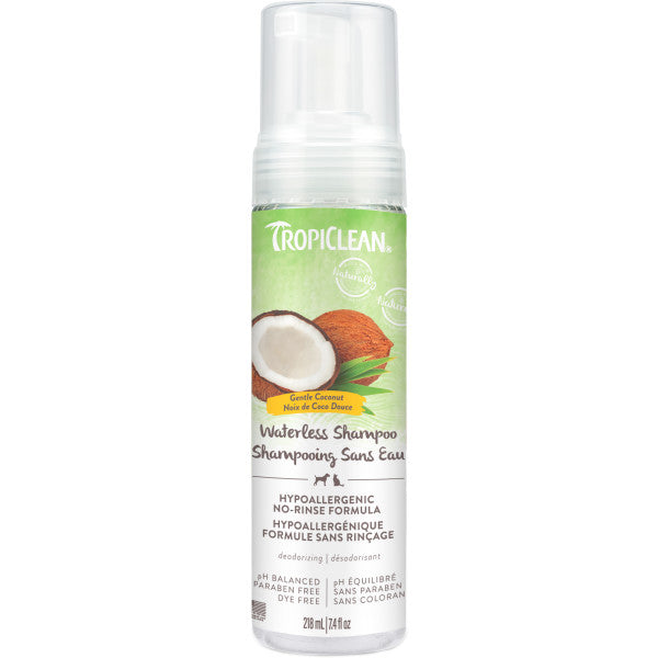 TropiClean® Gentle Coconut (Hypoallergenic) Waterless Pet Shampoo