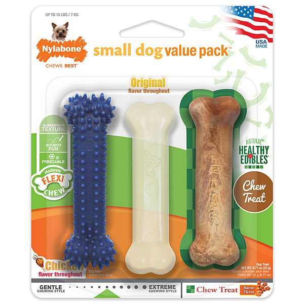 Nylabone® Value Pack Small Breed Petite 3PK