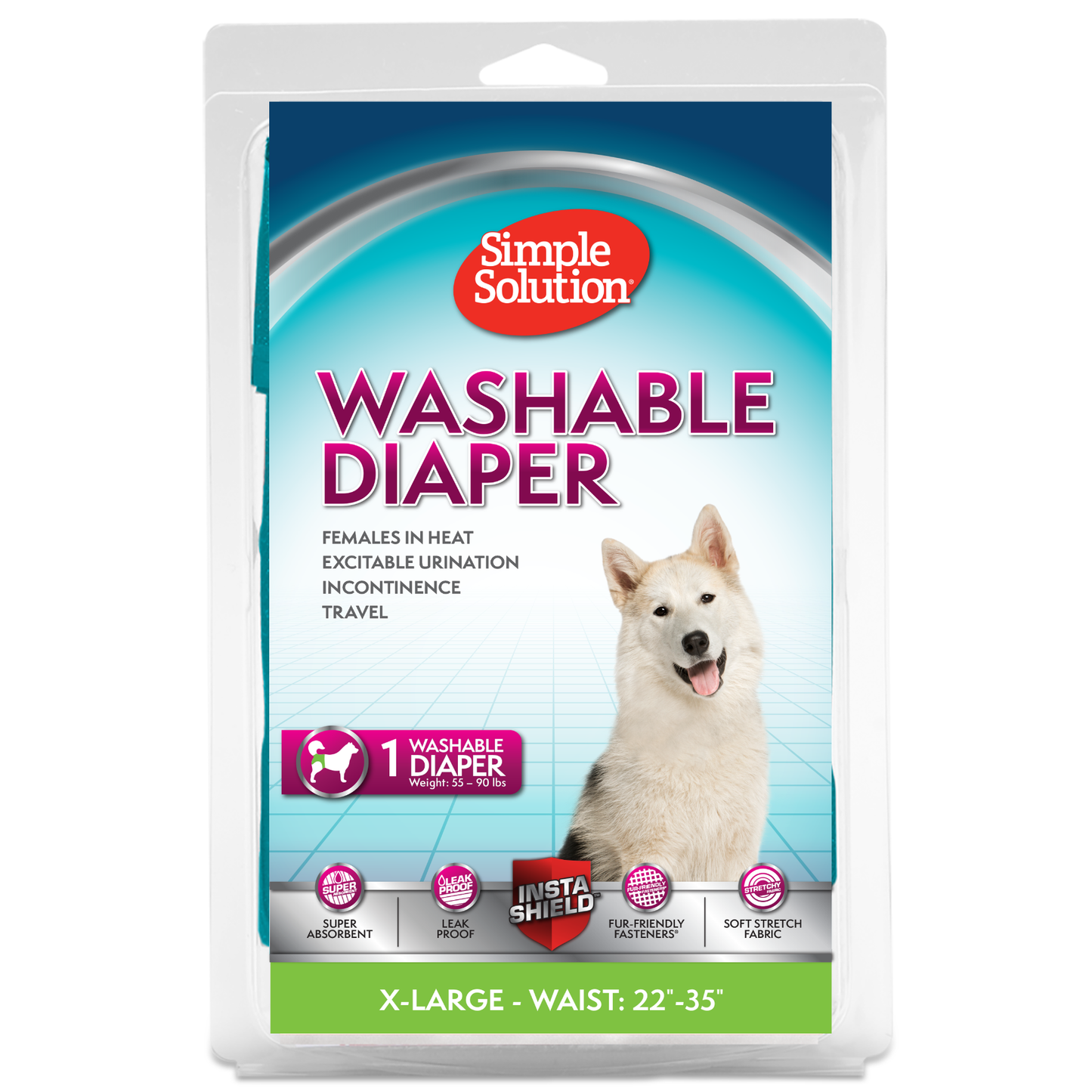 Simple Solution® Washable Female Dog Diaper
