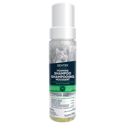Sentry® Flea & Tick Foaming Shampoo for Cats 210ml - Critter Country Supply Ltd.