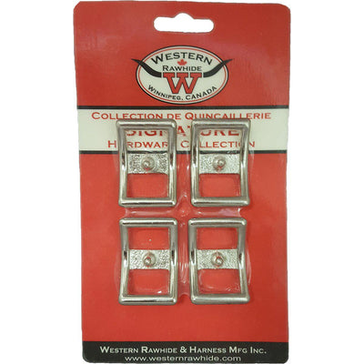 Western Rawhide Buckles: 3/4" Chrome Plated Bronze Conway Buckle - Critter Country Supply Ltd.