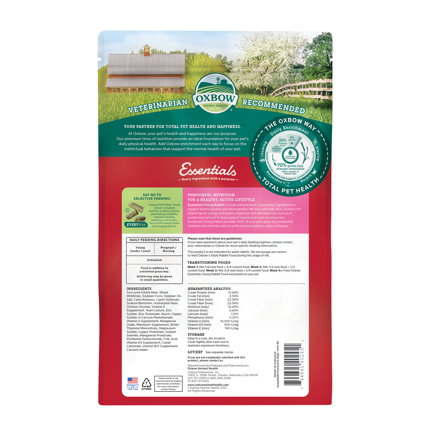 Oxbow® Essentials - Young Rabbit Food