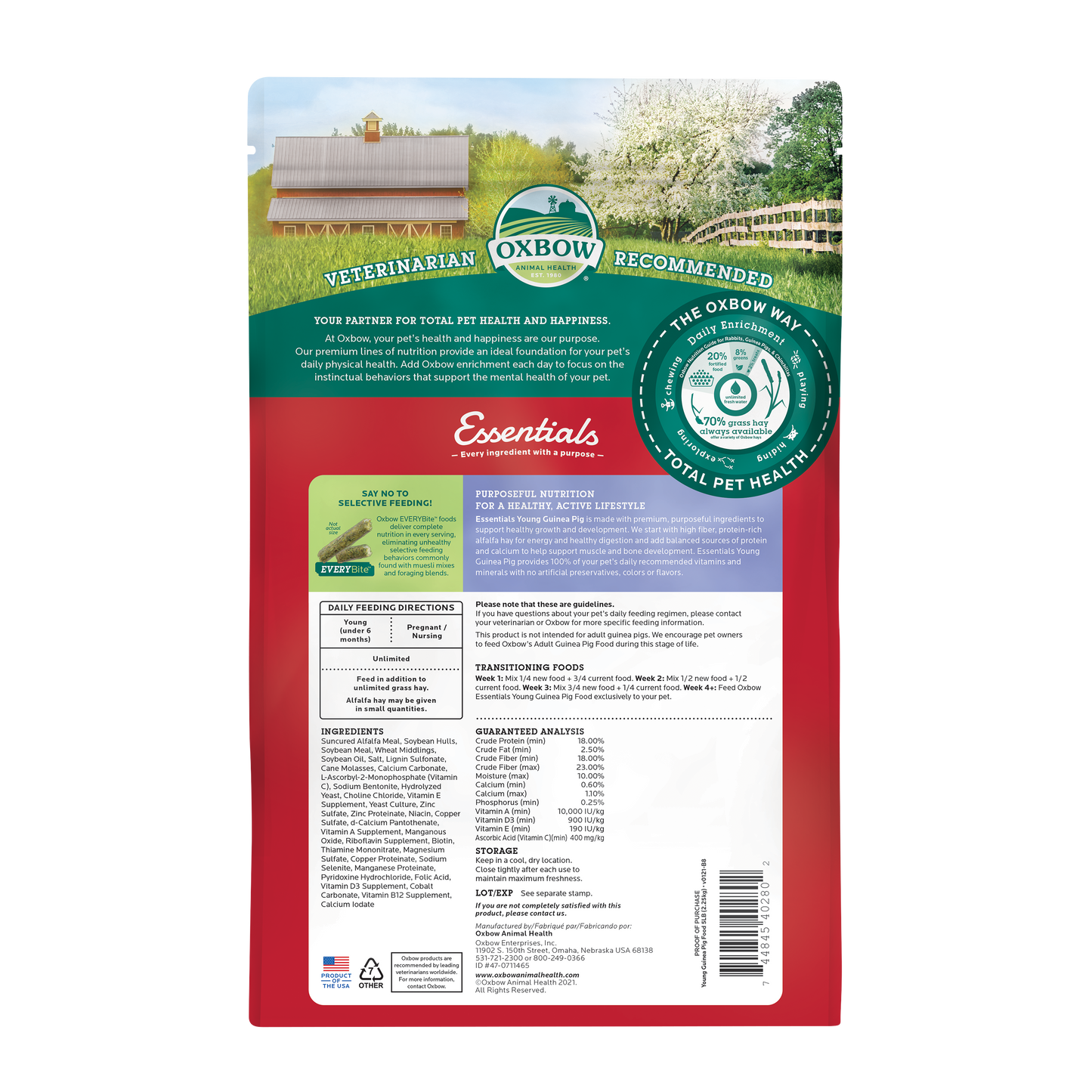Oxbow® Essentials - Young Guinea Pig Food
