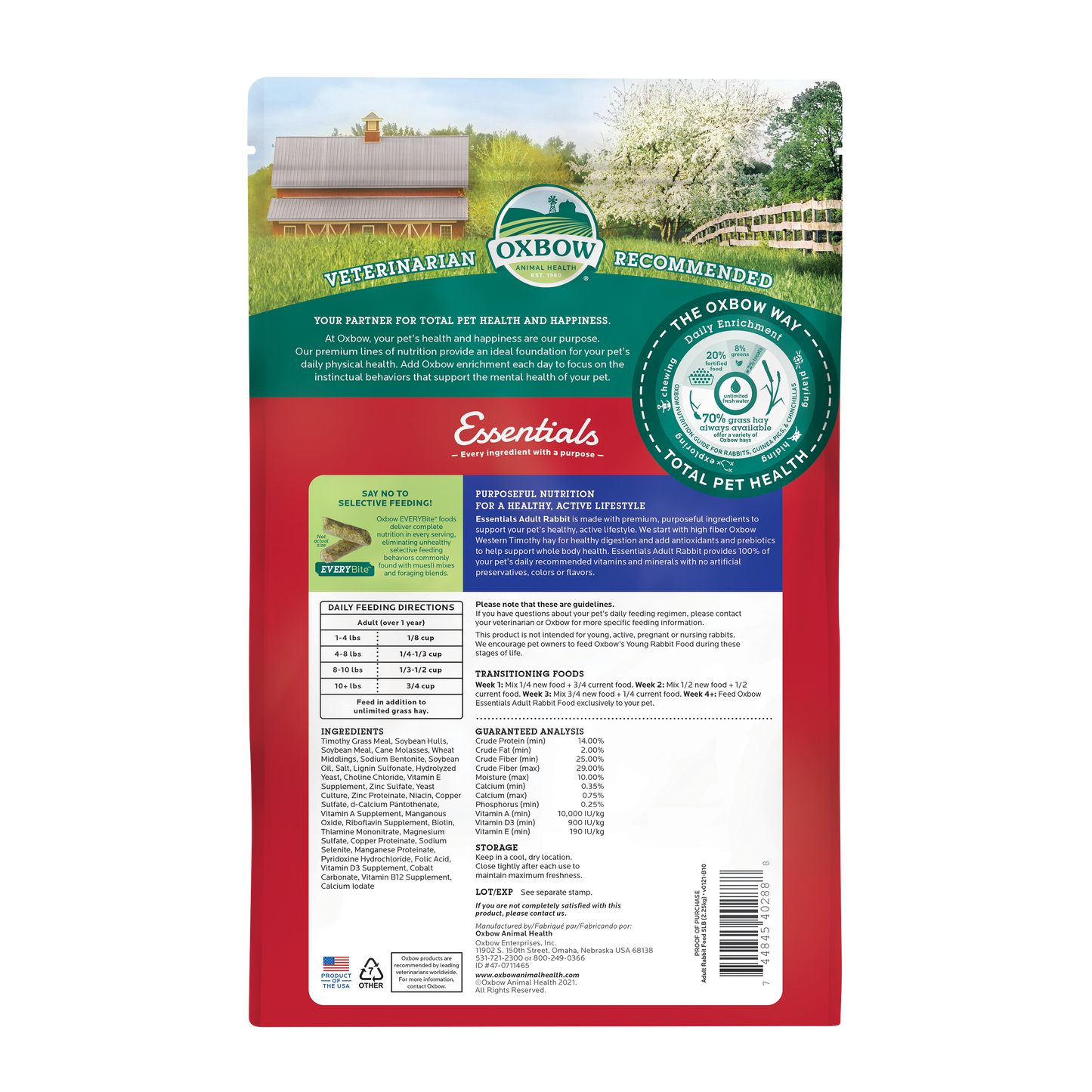 Oxbow® Essentials - Adult Rabbit Food