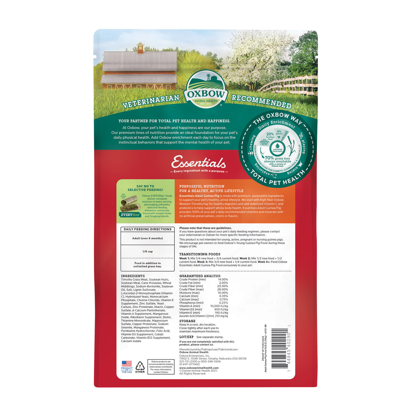Oxbow® Essentials - Adult Guinea Pig Food