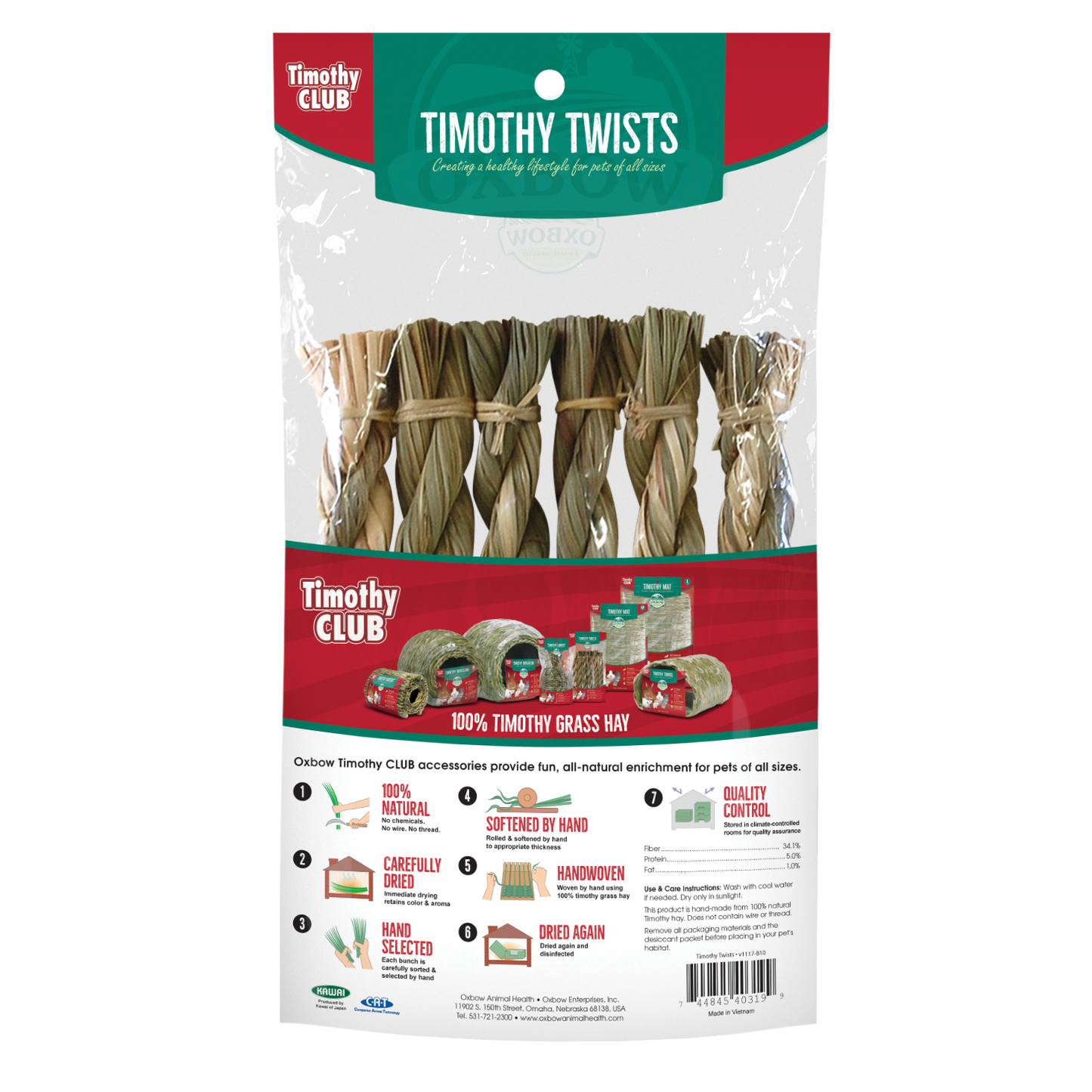 Oxbow® Timothy CLUB Timothy Twists