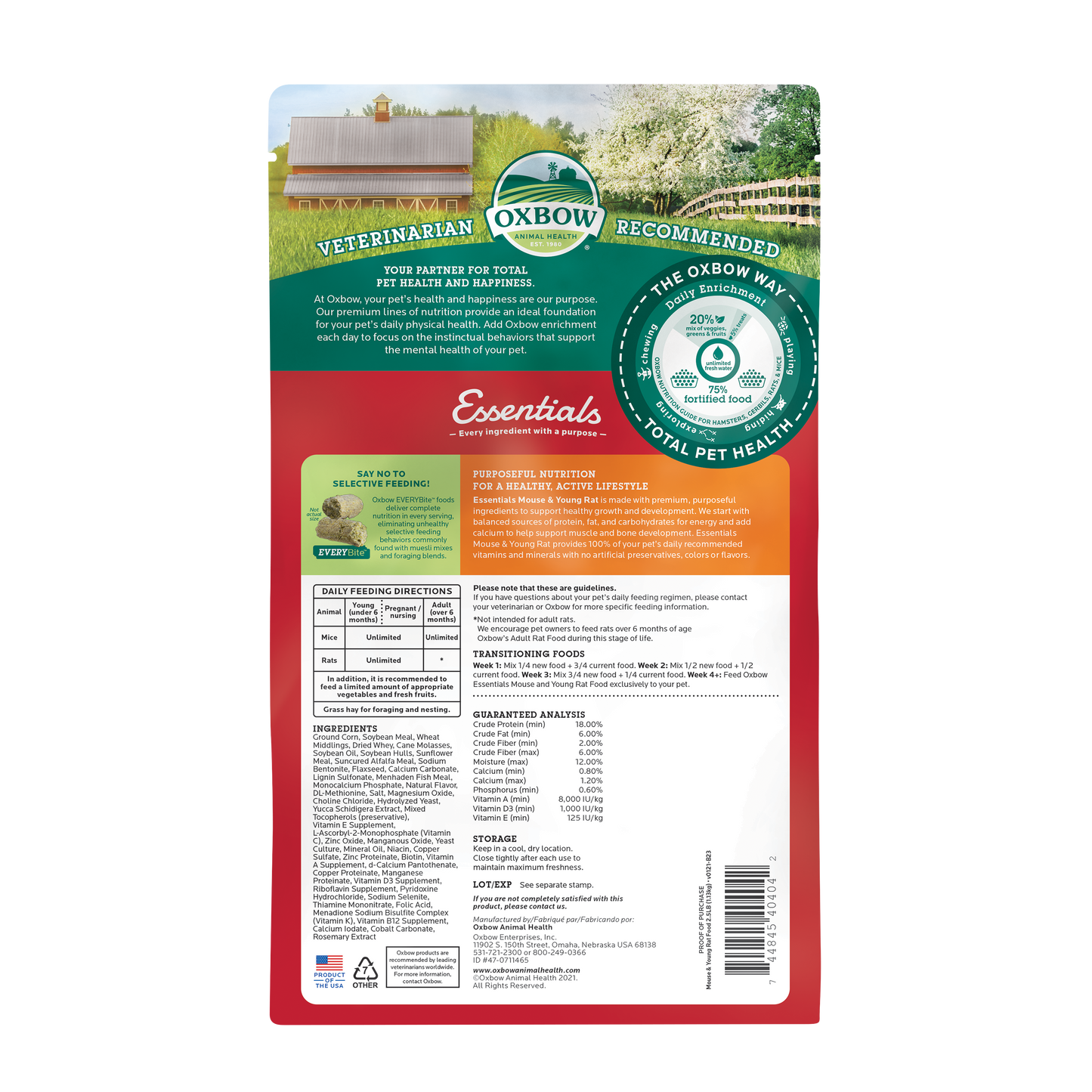 Oxbow® Essentials - Mouse & Young Rat Food