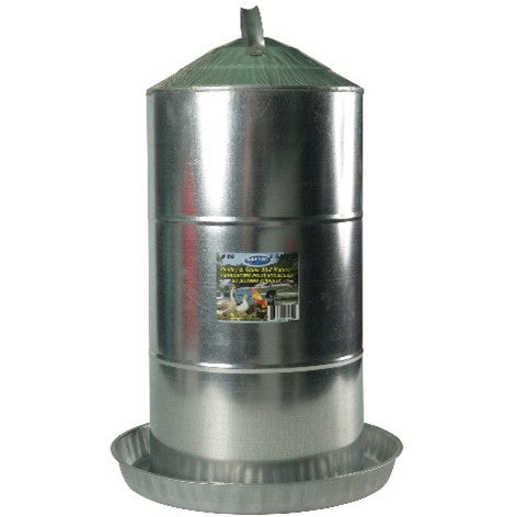 Farm-Tuff® 8 Gallon Double Wall Metal Poultry Fountain