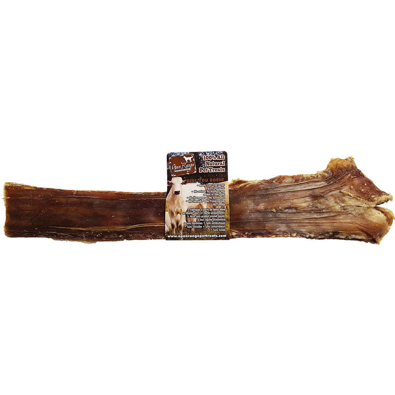 Open Range 11-12" Beef Chomper Flattened (Esophagus) - Critter Country Supply Ltd.