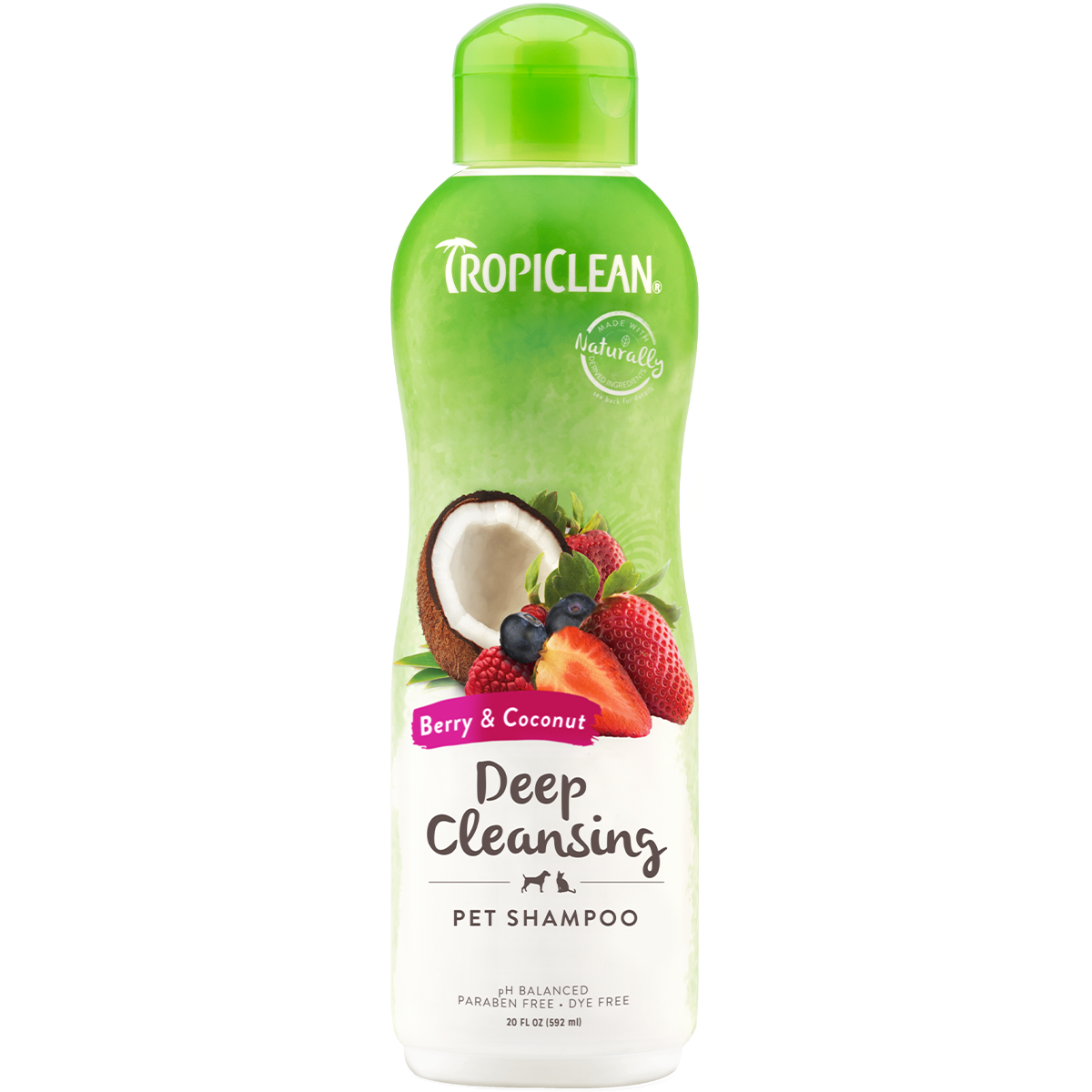 TropiClean® Berry & Coconut (Deep Cleansing) Pet Shampoo