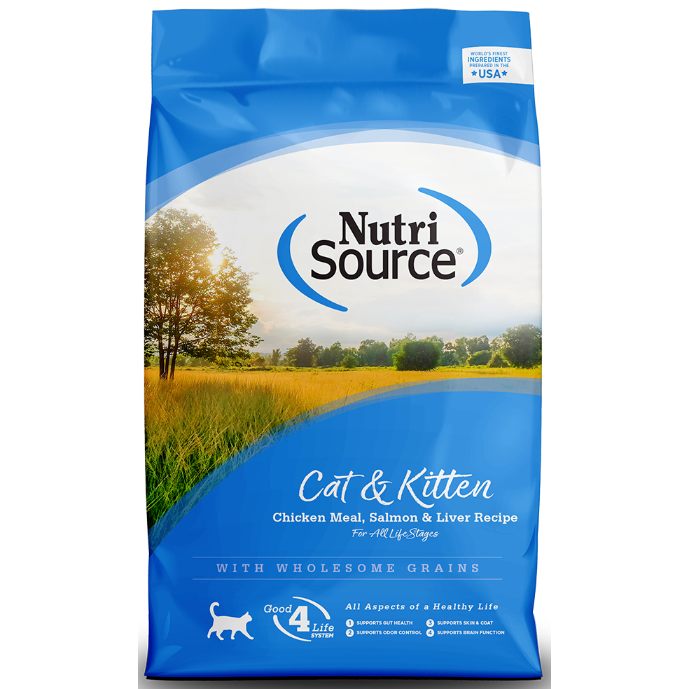 NutriSource® Cat & Kitten Chicken Meal, Salmon & Liver Recipe