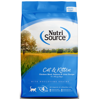 NutriSource® Cat & Kitten Chicken Meal, Salmon & Liver Recipe