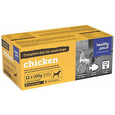 Healthy Paws Frozen Raw Complete Dog Dinner