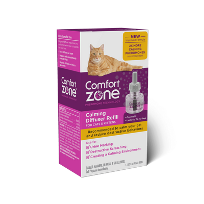 Comfort Zone® Pheromone Technology Calming Diffuser Refill for Cats & Kittens - Critter Country Supply Ltd.