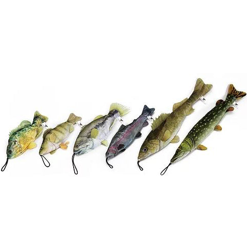 SteelDog Freshwater Fish Bass Flat Rope & Plush Dog Toy - Northwest Pets