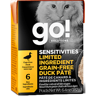 Go! Solutions™ SENSITIVITIES™ Limited Ingredient GRAIN-FREE Wet Cat Food Recipes