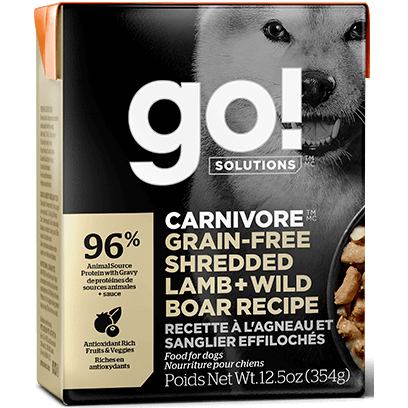 Go! Solutions™ CARNIVORE™ GRAIN-FREE Wet Dog Food Recipes