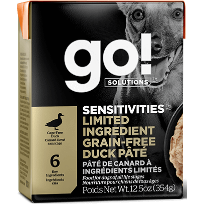 Go! Solutions™ SENSITIVITIES™ Limited Ingredient GRAIN-FREE Wet Dog Food Recipes