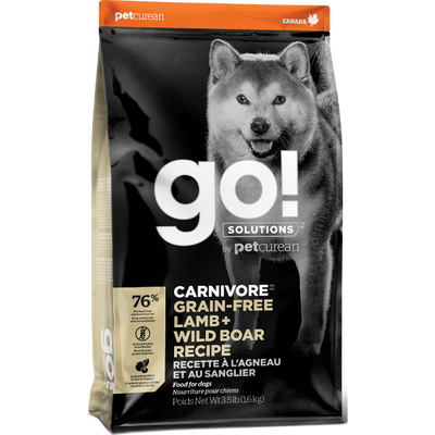 Go! Solutions™ CARNIVORE™ GRAIN-FREE Lamb + Wild Boar Recipe - Critter Country Supply Ltd.