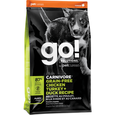 Go! Solutions™ CARNIVORE™ GRAIN-FREE Chicken, Turkey + Duck Puppy Recipe
