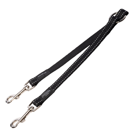 Rogz® Double Split Lead - Reflective Stitching