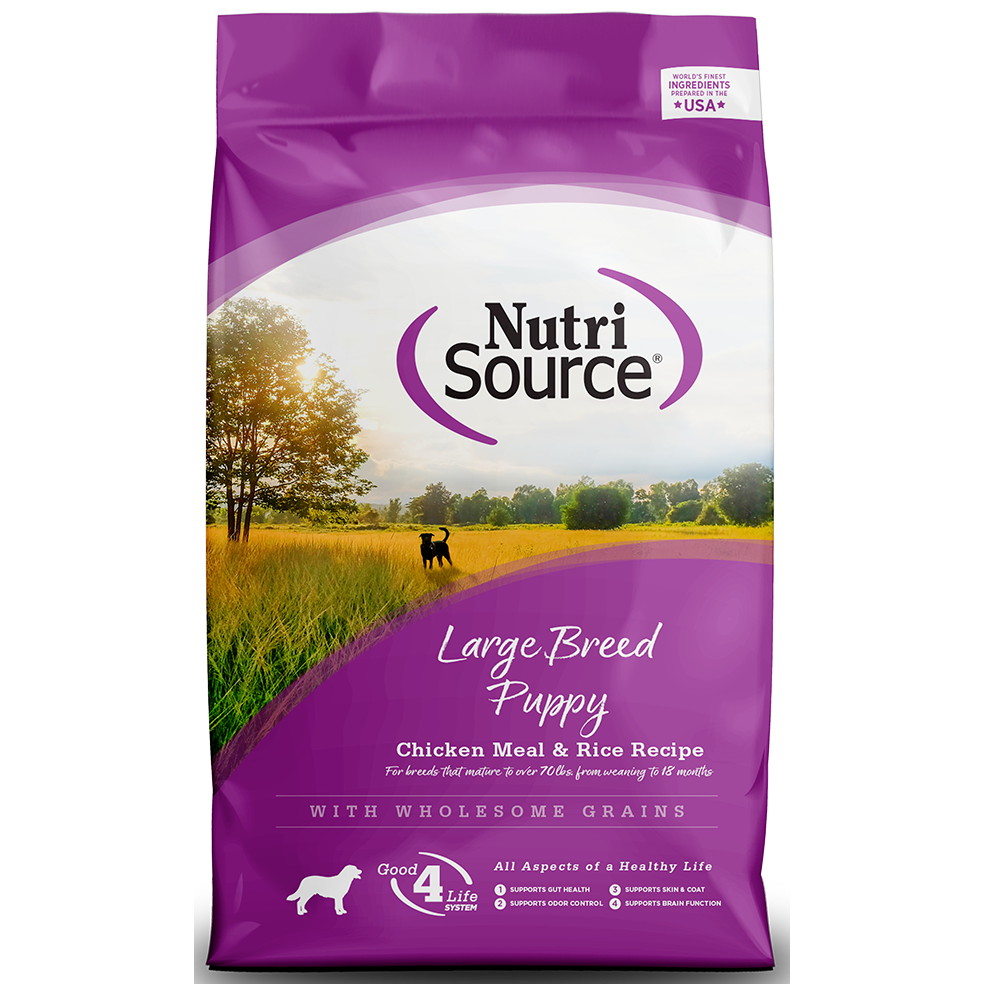 NutriSource® Large Breed Puppy Chicken Meal & Rice Recipe