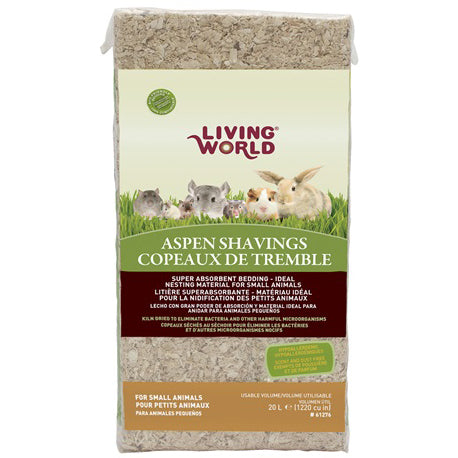 Living World® Aspen Shavings - Critter Country Supply Ltd.