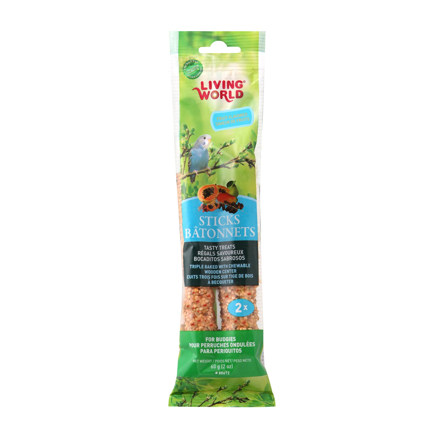 Living World® Budgie Sticks 2PK
