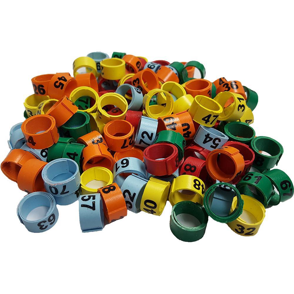 Poultry Leg Bands - Numbered Bandettes 25PK - Critter Country Supply Ltd.