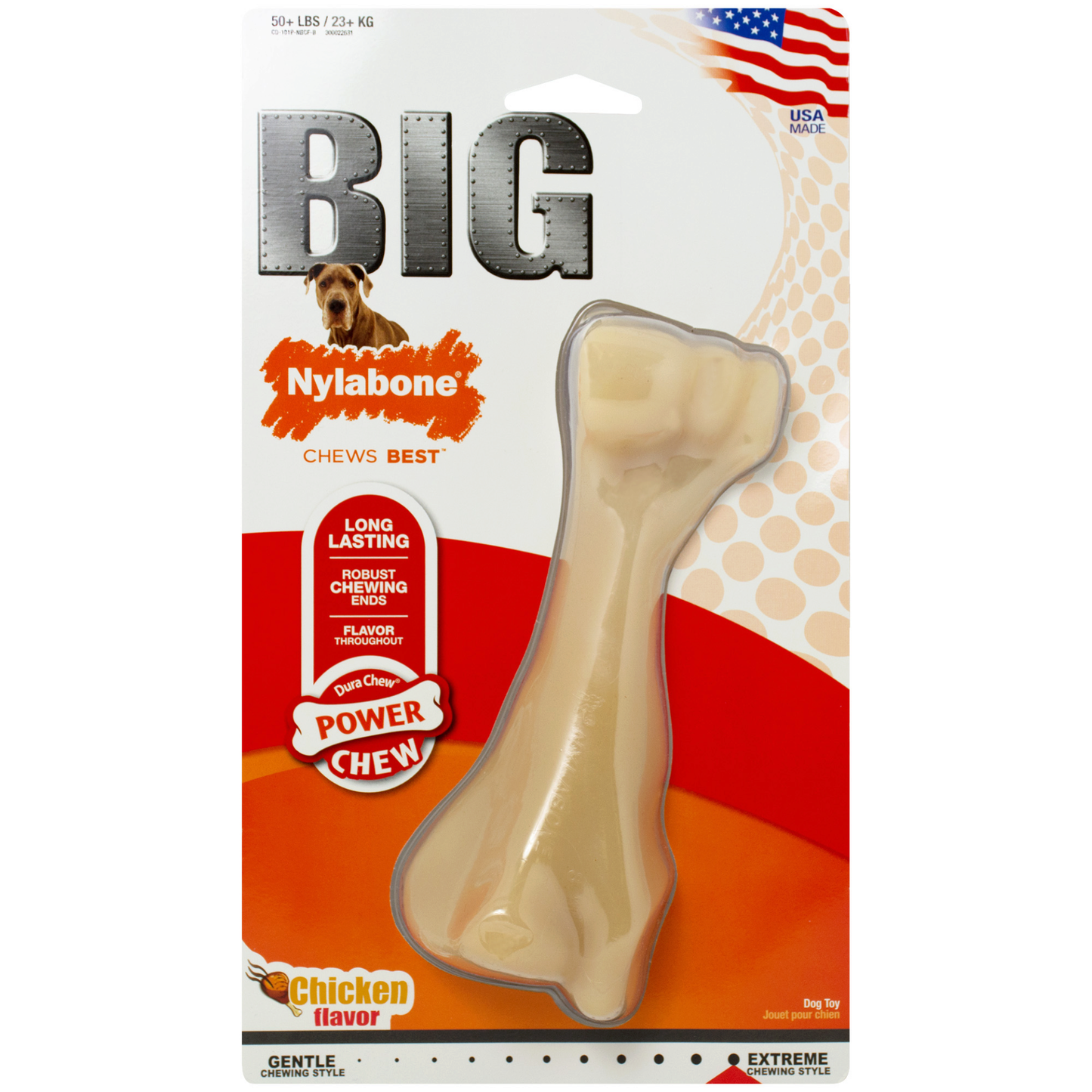 Nylabone® Power Chew Big Chew Beef Bone - Critter Country Supply Ltd.