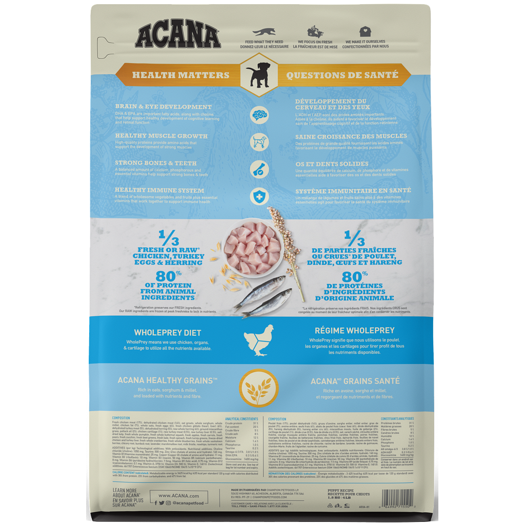ACANA® HEALTHY GRAINS Puppy Recipe