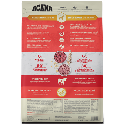 ACANA® HEALTHY GRAINS Ranch-Raised Red Meat Recipe
