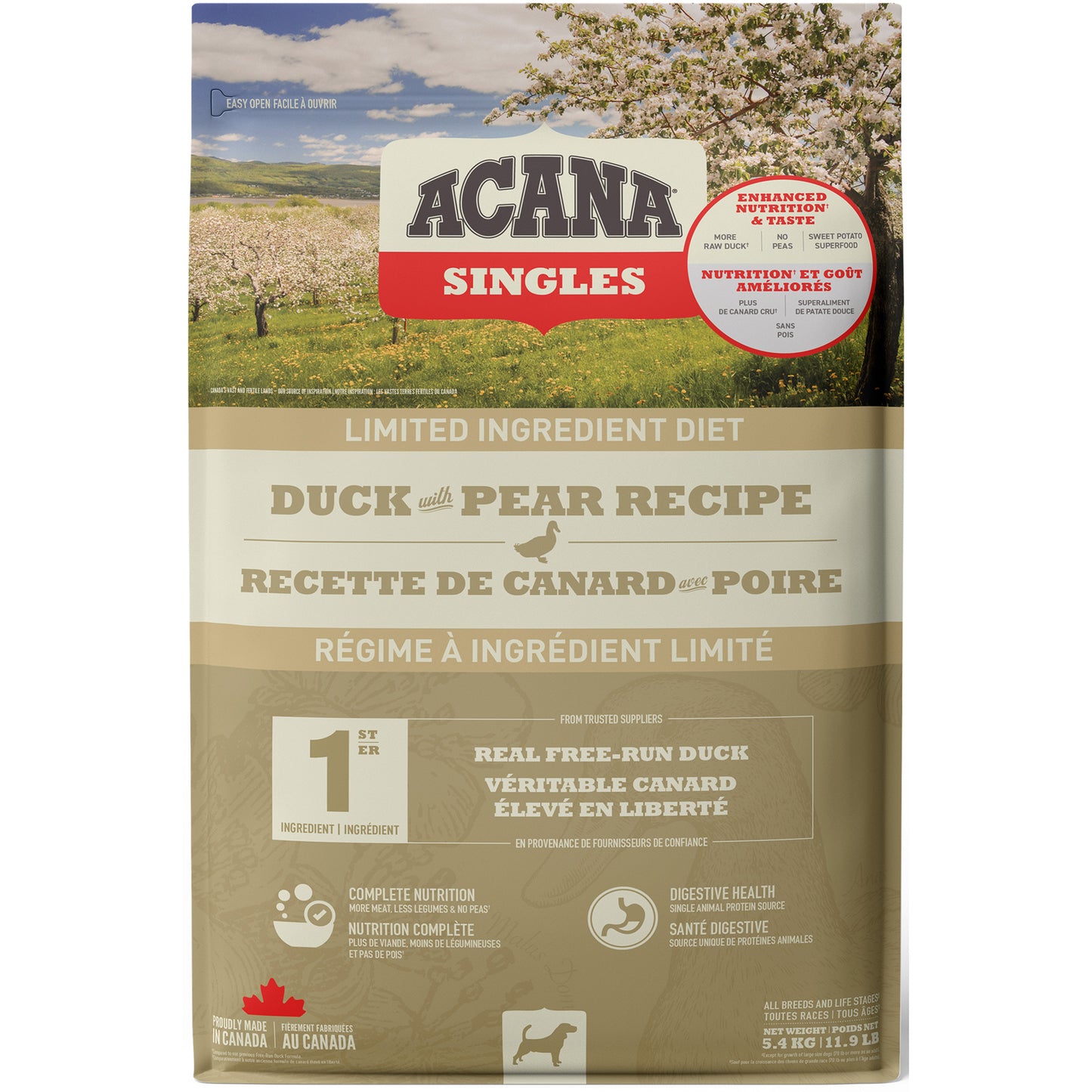 ACANA® SINGLES Duck with Pear Recipe