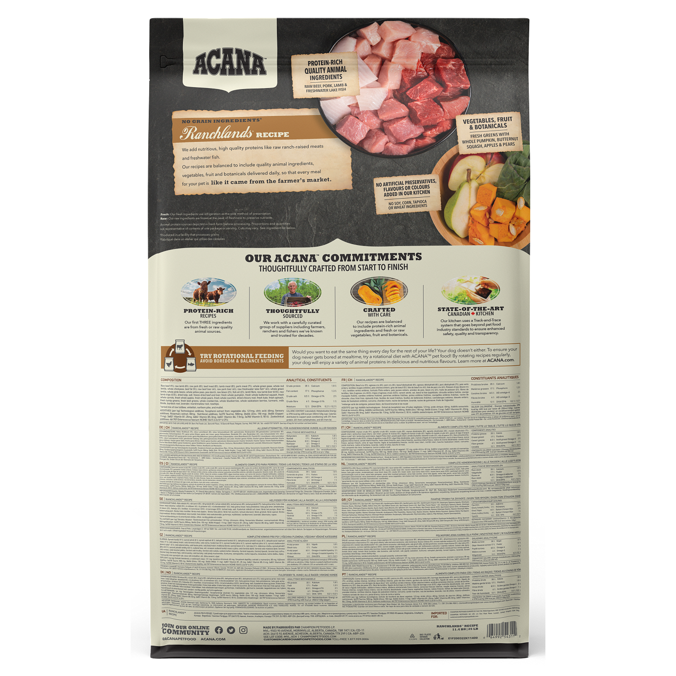 ACANA® HIGHEST PROTEIN Ranchlands Recipe