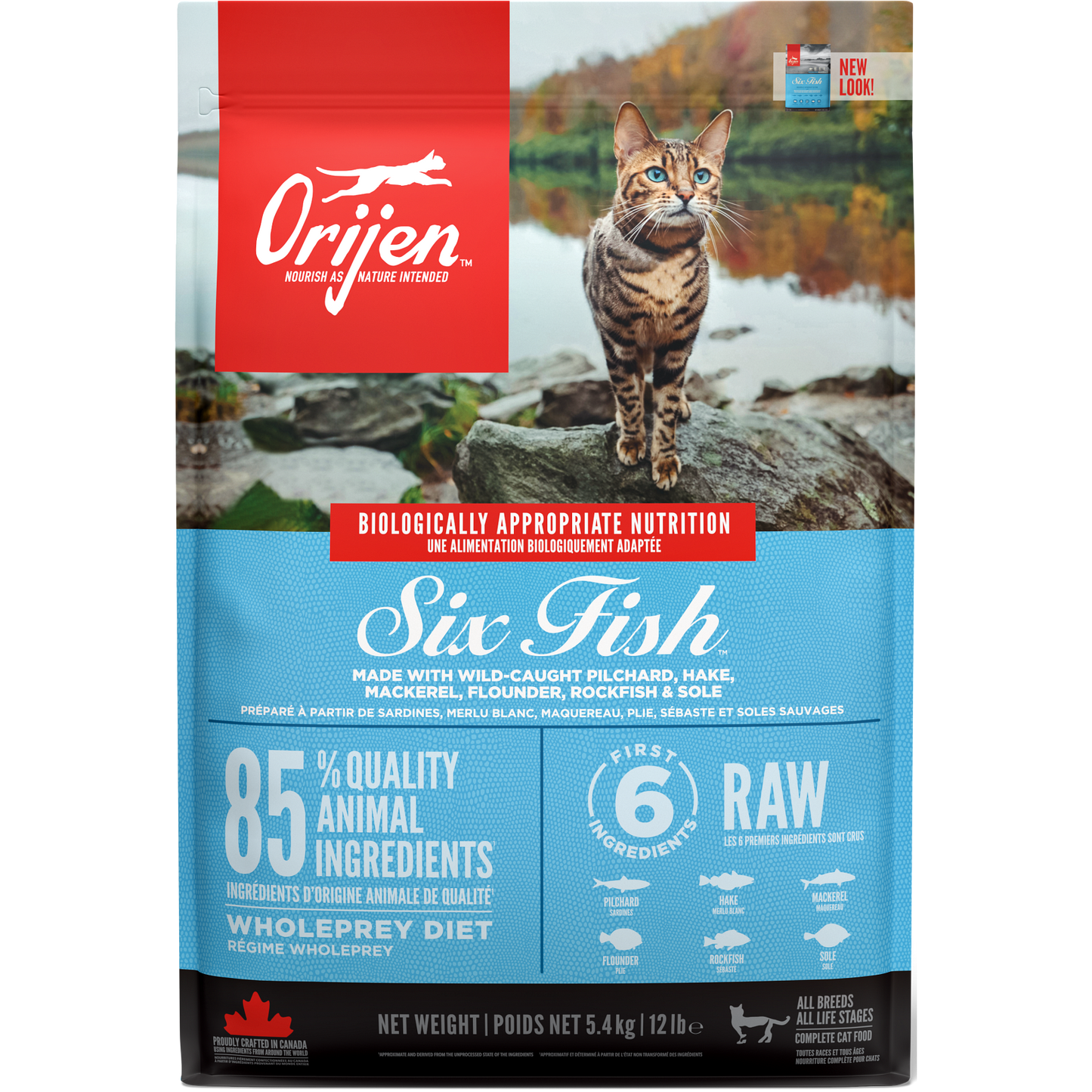 Orijen® SIX FISH Biologically Appropriate™ Cat Food