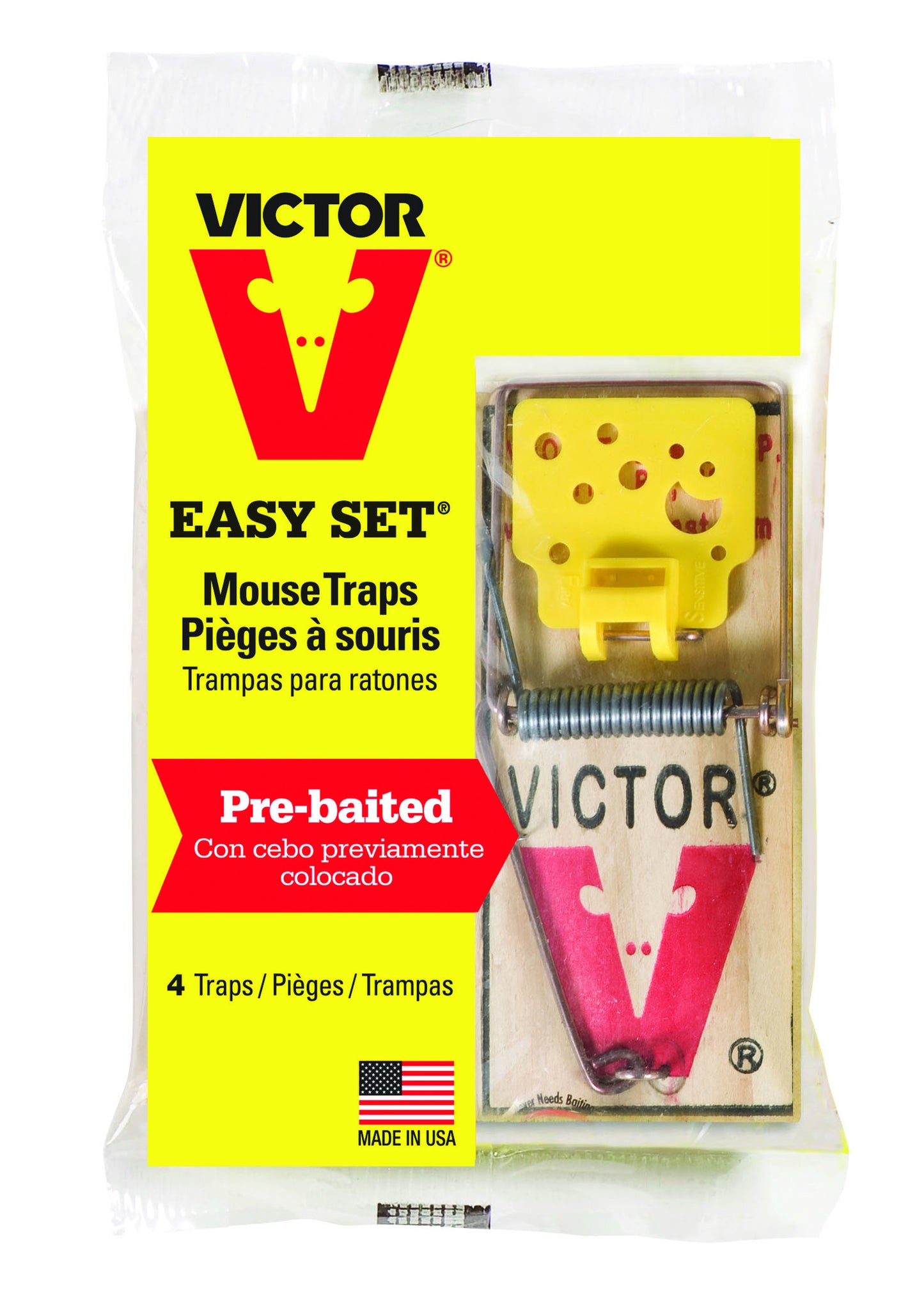 Victor® Easy Set® Mouse Traps 4PK - Critter Country Supply Ltd.