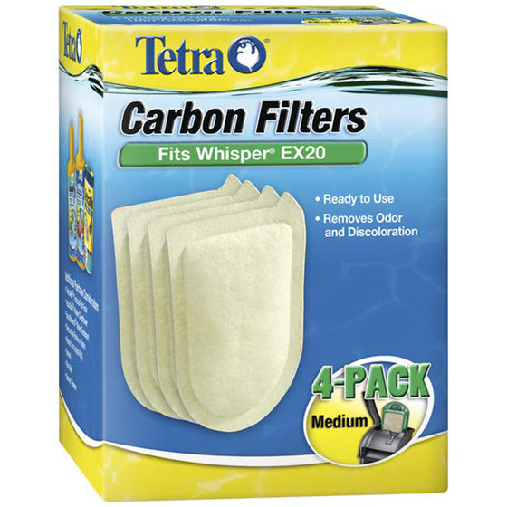 Tetra® Whisper® EX Carbon Filters 4PK - Critter Country Supply Ltd.