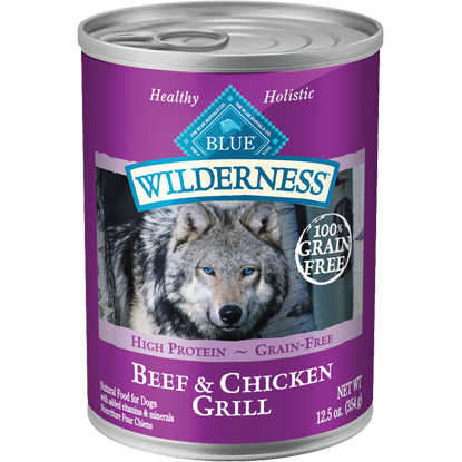 BLUE™ Wilderness® Canned Natural Wet Dog Food 12.5oz - Critter Country Supply Ltd.