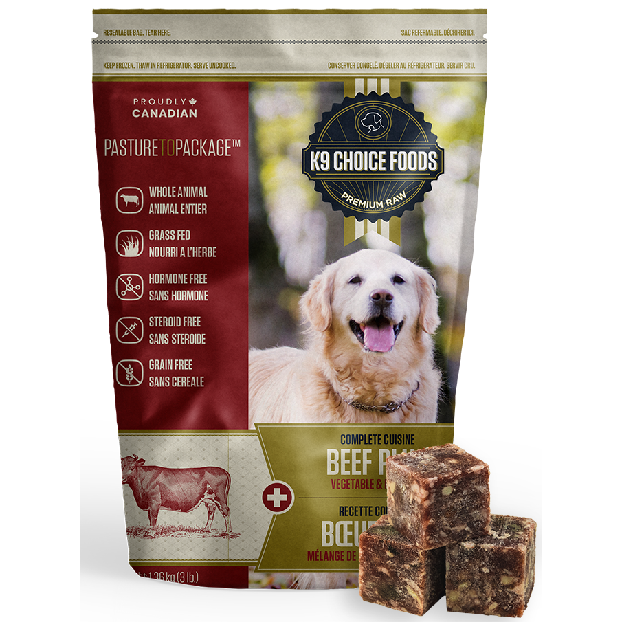 K-9 Choice 'Lil Guys' Plus Beef 3LB - Critter Country Supply Ltd.
