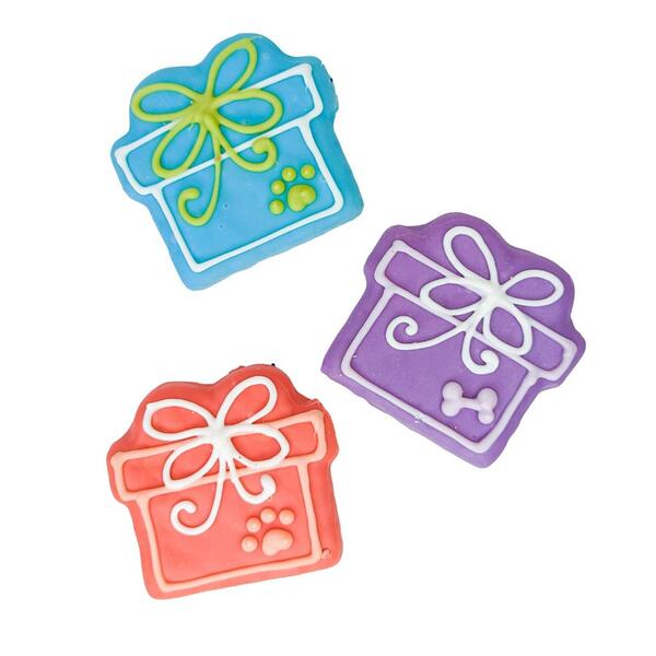 Bosco and Roxy's® Birthday Present Dog Cookie