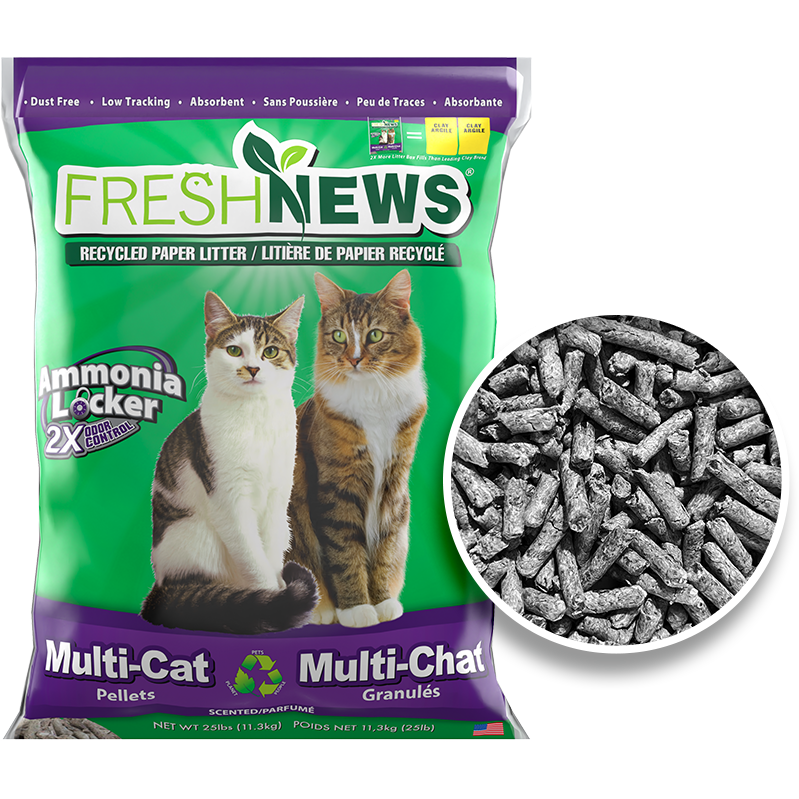 FRESH News® Recycled Paper Cat Litter