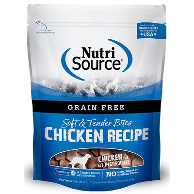 NutriSource® GRAIN FREE Soft & Tender Bites Dog Treats